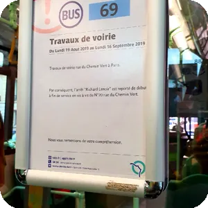 Visitors can take a bus