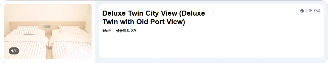 Deluxe Twin City View (디럭스 트윈 시티 뷰)