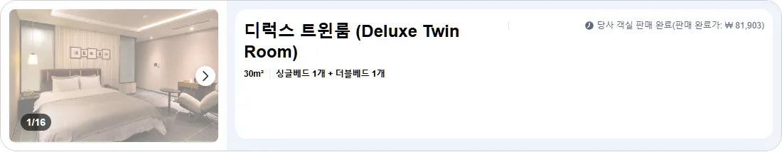 디럭스 트윈룸