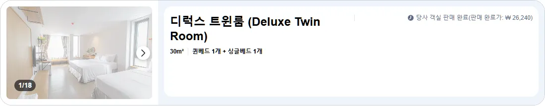 디럭스 트윈룸
