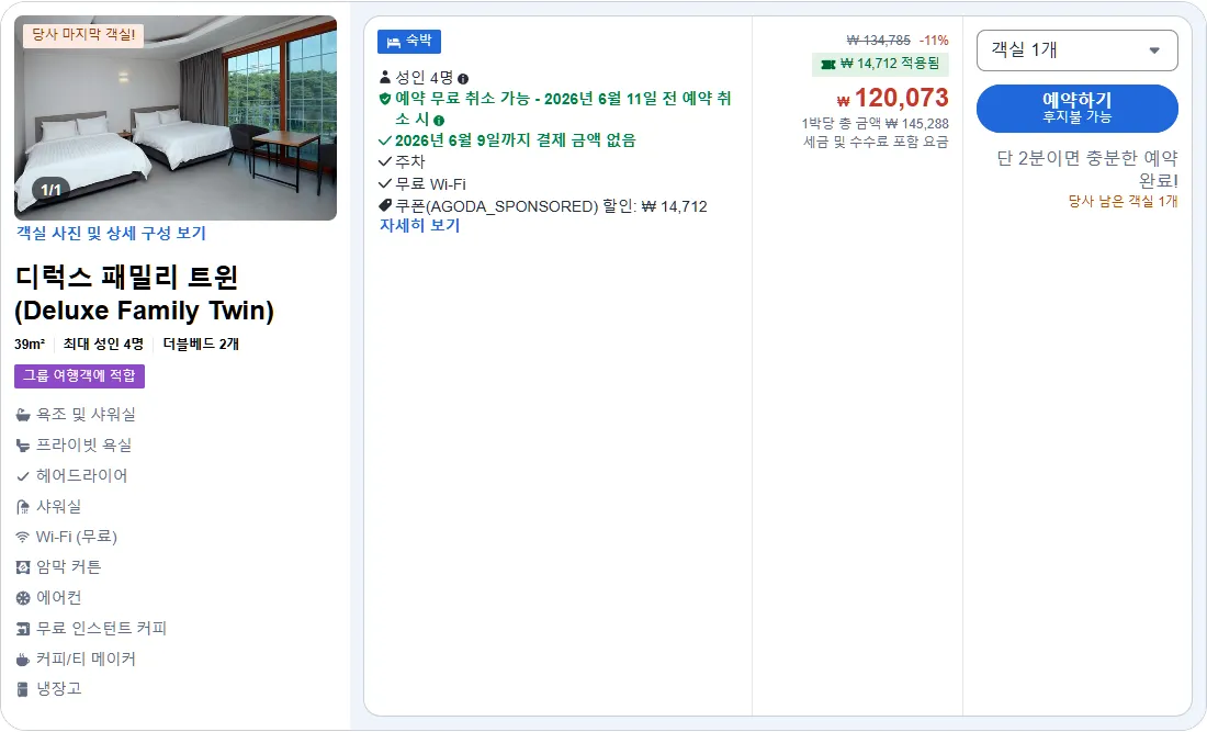 디럭스 패밀리 트윈