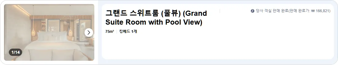 그랜드 스위트룸 (풀뷰) (Grand Suite Room with Pool View)