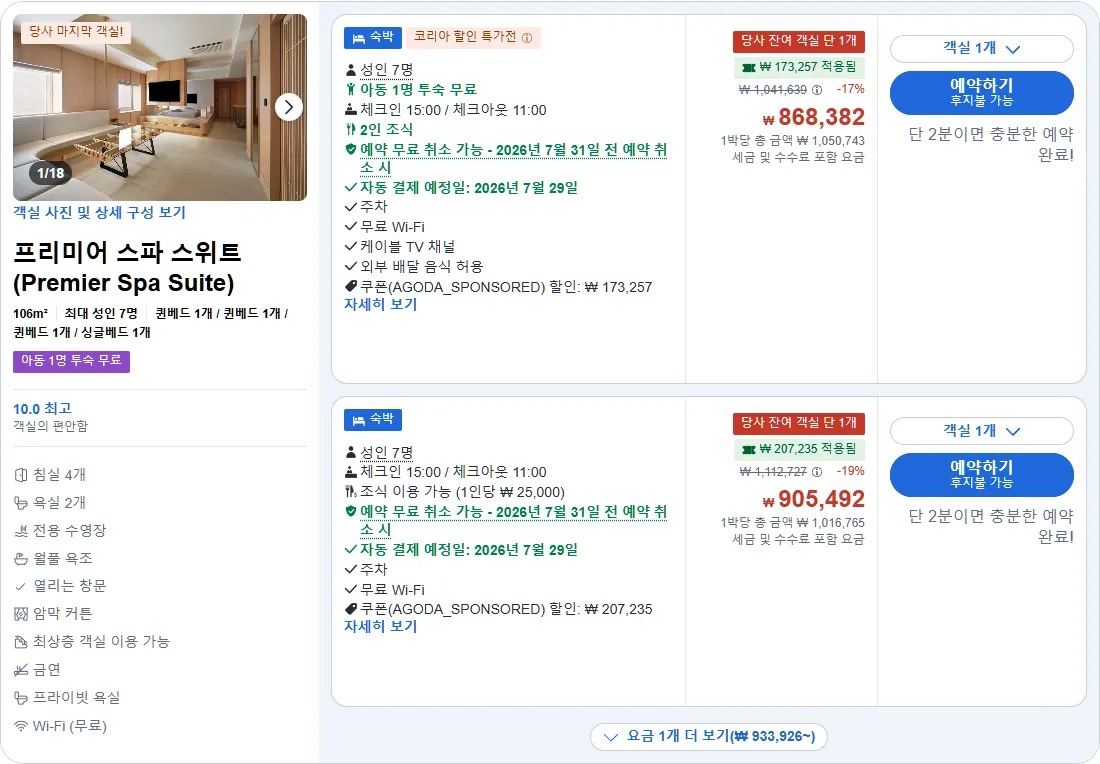 프리미어 스파 스위트