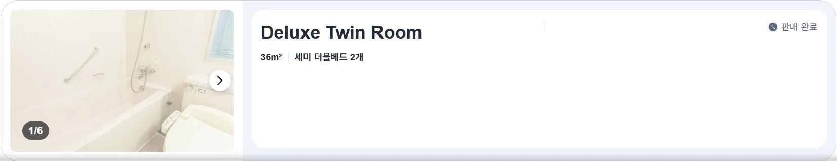 디럭스 트윈룸 (Deluxe Twin Room)